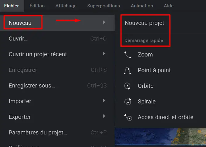 Démarrages rapides : Google Earth Studio