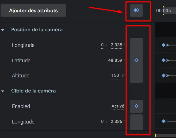 Images clés - Google Earth Studio