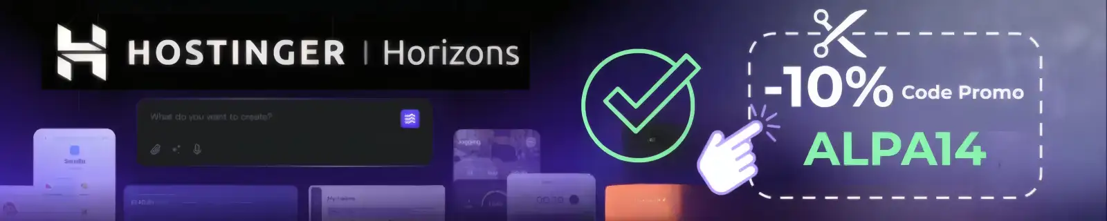 Hostinger-horizons-ALpa14-Promo_def Hostinger Horizons - Votre site web en Vibe Coding - 10% Code Promo ALPA14